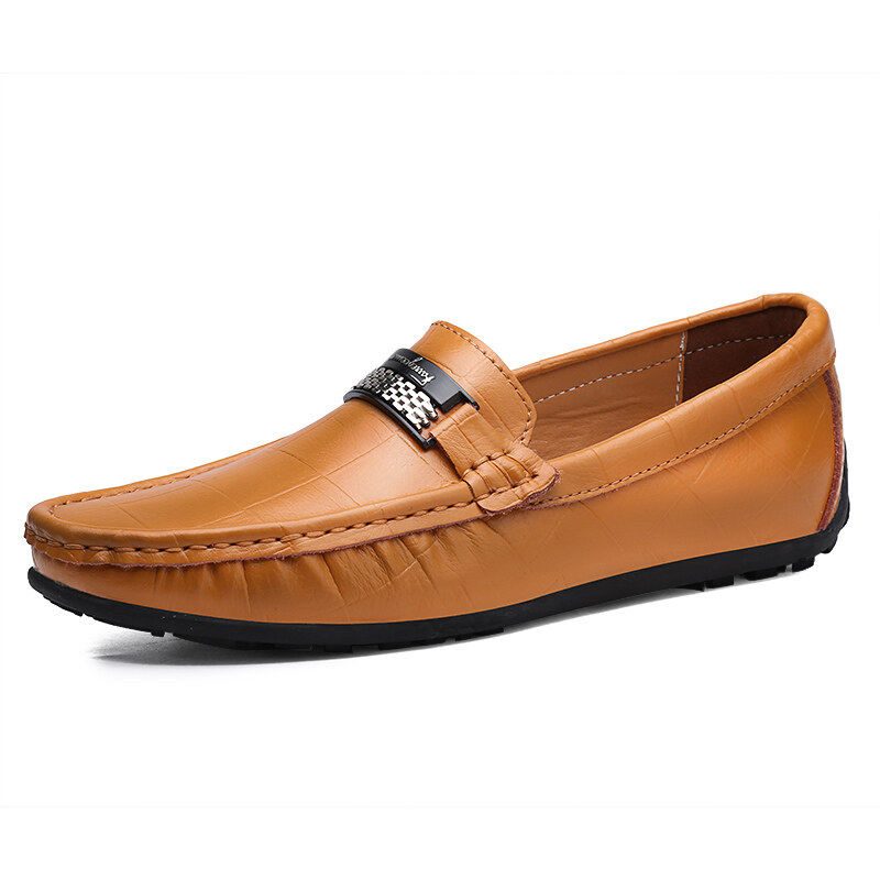 Men Shoes Casual Genuine Leather Mens Loafers Moccasins Handmade Slip on Boat Shoes Classical Chaussure Homme Size 38-47