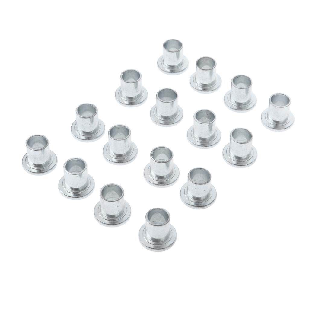 Baosity 16pcs Iron Inline Roller Skate Wheels Bearing Spacers Corrosion Resistant