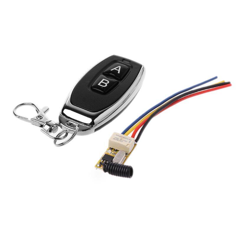 RF 2CH Mini Remote Control Switch Waterproof 12V DC3.7V to 24V Universal Relay Transmitter 433MHz Receiver Module Home Office