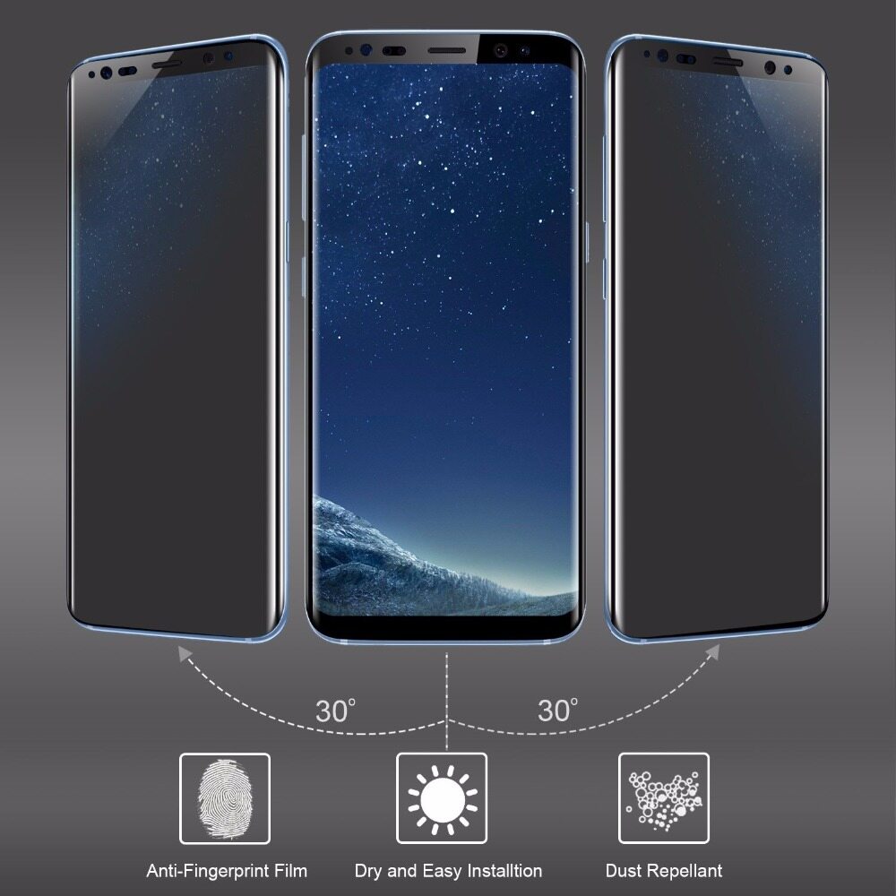 LUOWAN cho Samsung Galaxy S9 Miếng dán cường lực cho màn hình điện thoại 9H Độ cứng chống trầy xước