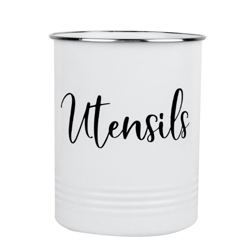 Kitchen Utensil Holder Modern Farmhouse Decor White And Kitchen Utensil Holder Modern Farmhouse