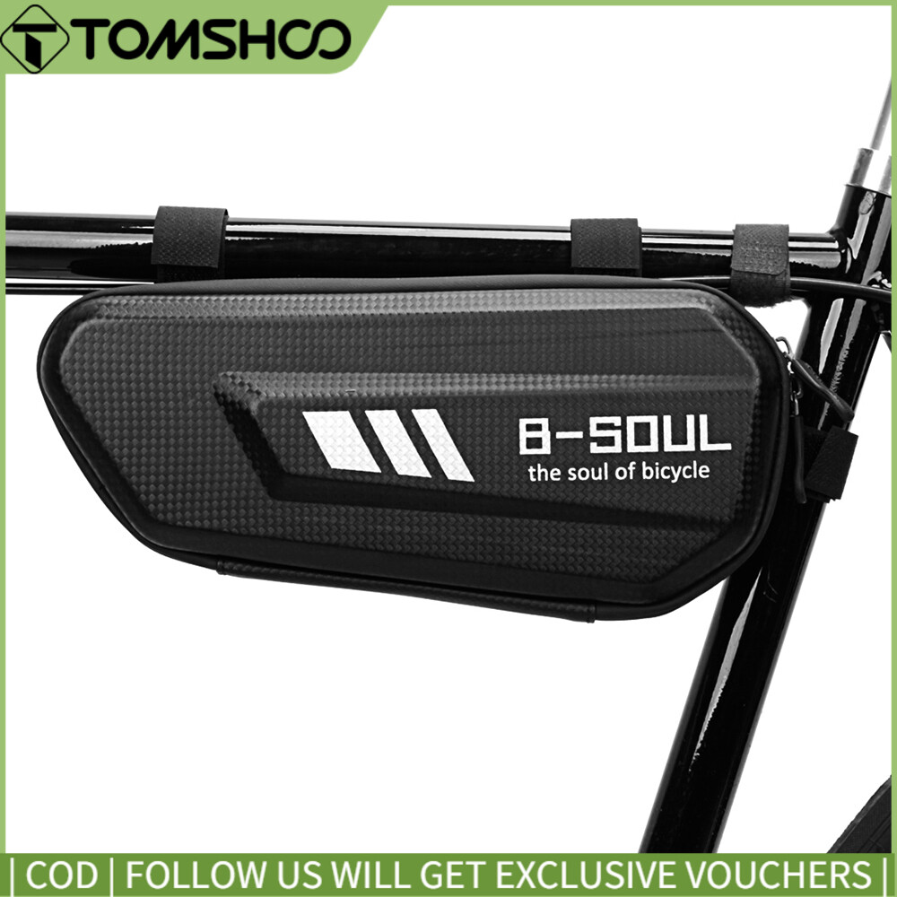 B-SOUL  Waterproof Bike Triangle Bag Hard Shell Bicycle Tube Frame Bag MTB Road Cycling Pannier Pouch Bag