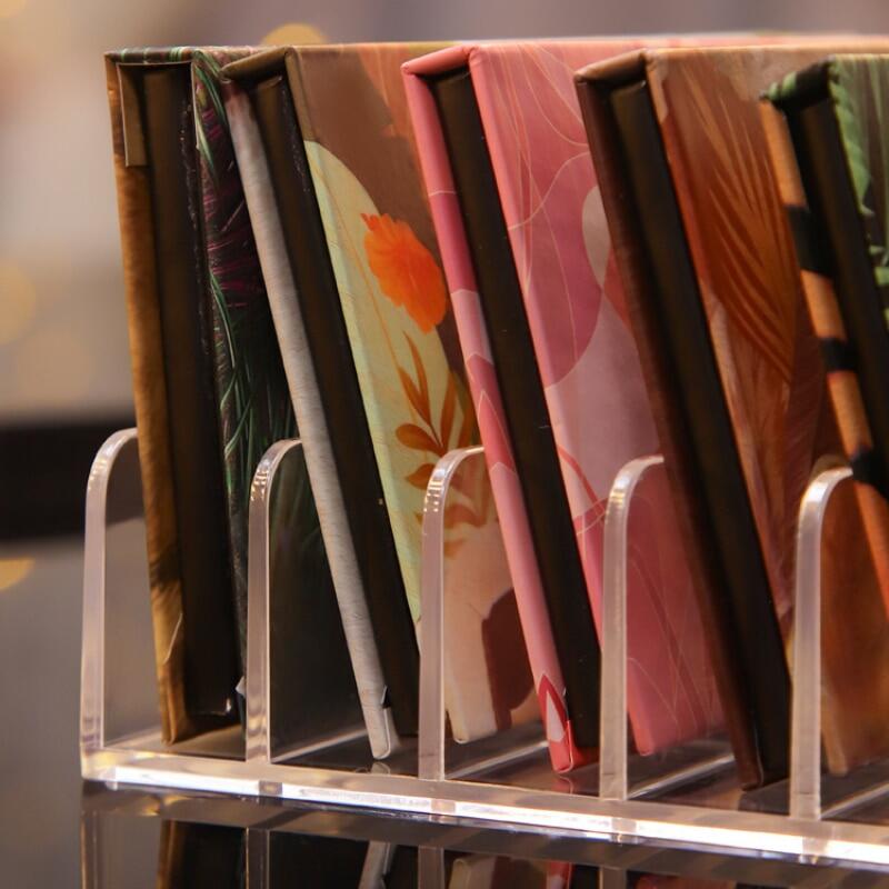 Compact Eyeshadow Palette Organizer Display Tray Acrylic 7 Grids Storage Box Cosmetics Rack Makeup Tools Holder Drawer Organizer
