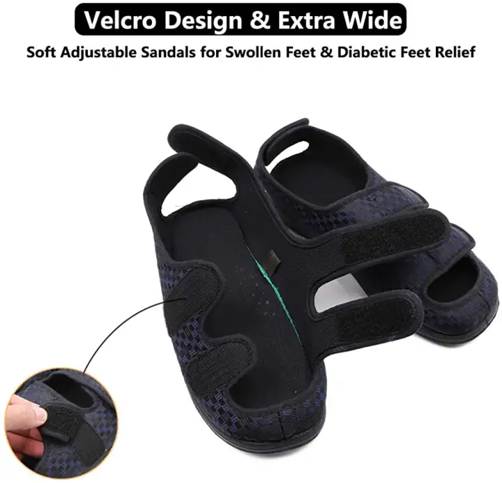 adjustable slippers for swollen feet