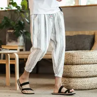 mens striped linen pants
