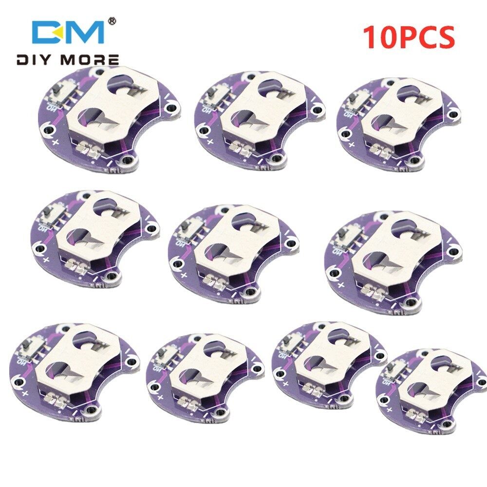 Diymore 1/5/10pcs arduino lilypad coin cell battery holder cr2032 battery mount module