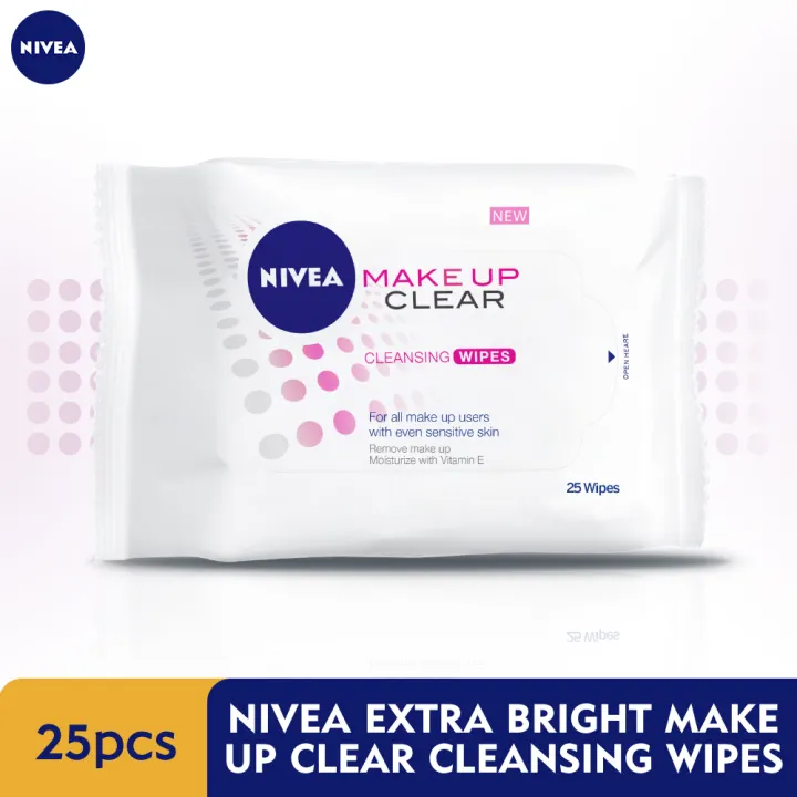 Nivea Face Cleanser Make Up Clear Cleansing Wipes 25s Lazada - Nivea Makeup Clear Cleansing Wipes