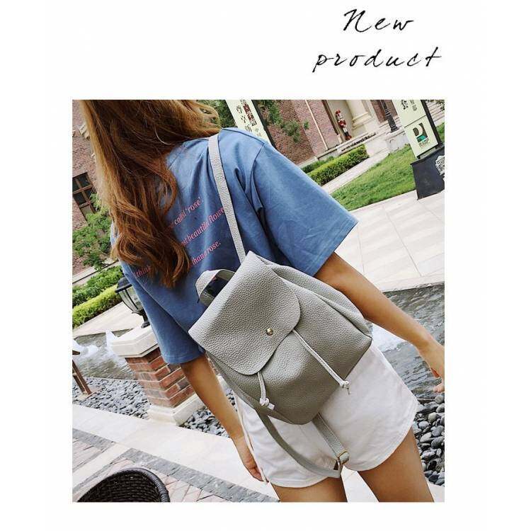 NIDALE✨ 【Free Shipping Miễn phí vận chuyển】Ba Lô Họa Tiết Da Mềm Ba Lô Nhỏ Thường Ngày Hàn Quốc Cho Nữ Túi Sinh Viên Đa Năng Xu Hướng Đường Phố Mới 2019🌸