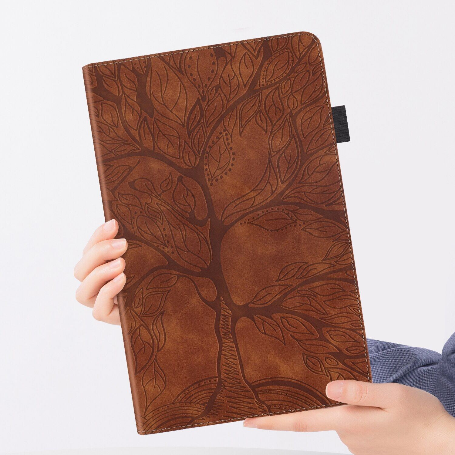 Tab Case For Kindle Fire HD 10 2021 HD10 2017 2015 2019 Cover Life Tree Pattern Tablet Shell Fire HD 10 inch Coque Stylus