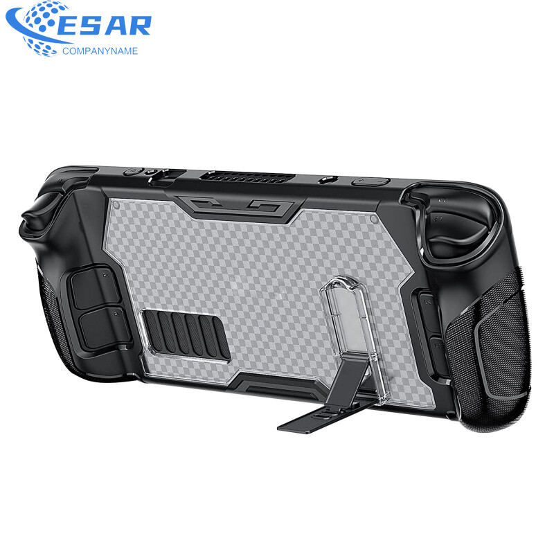 Handheld Game Console Protective Shell Case With Bracket Anti-drop Cover Compatible For Steam Deck Host