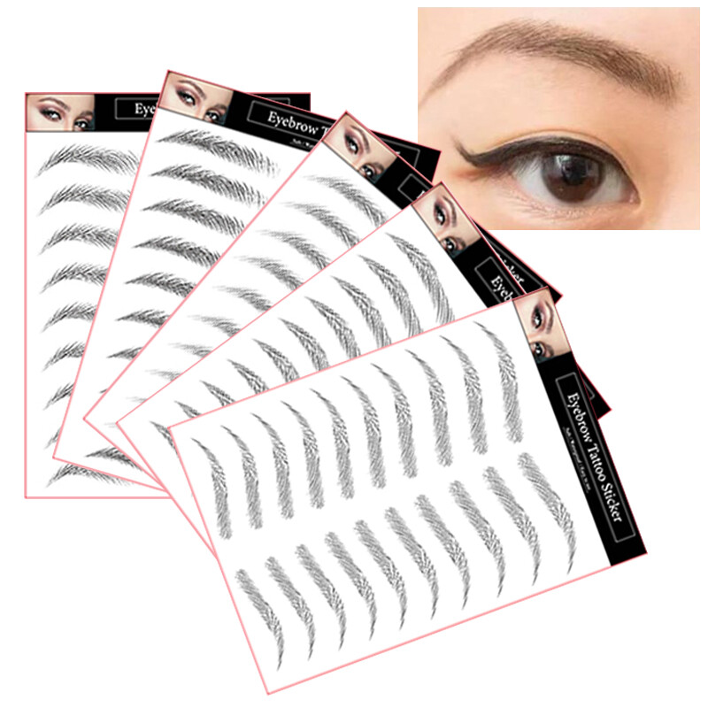 BEAUTYBIGBANG 6D imitation Ecological Eyebrow stickers, Eyebrow Stickers, Semi-permanent Eyebrow Tattoo Stickers