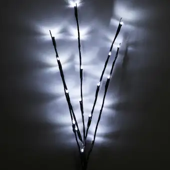 20 Led Willow Branch Lamp Battery Powered Decorative Lights Tall