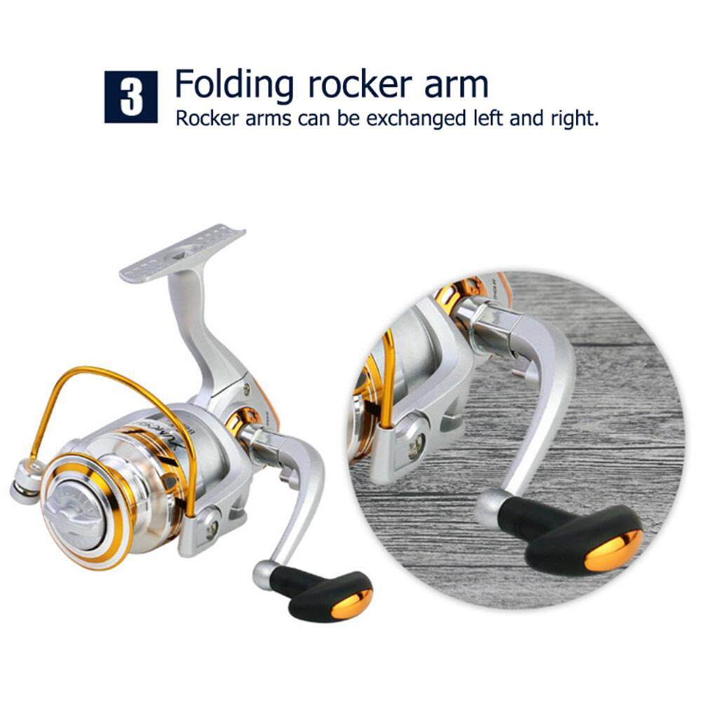 Left//Right Interchangeable Saltwater Freshwater Spinning Fishing Reel Wheel 2