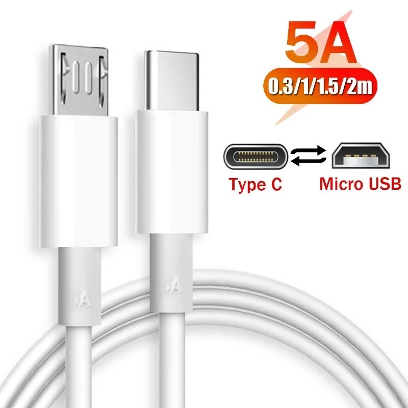 Loại C để Cáp dữ liệu Micro USB Cáp điện thoại di động Đồng bộ sạc nhanh dây dữ liệu bền cáp chuyển đổi USB