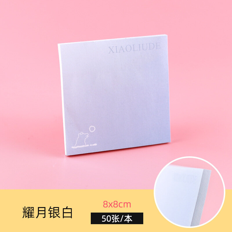 50 Sheets Memo Pads Sticker Simple Scrapbook School Supplies Sticky Notes Office Stationery 50 Sheets