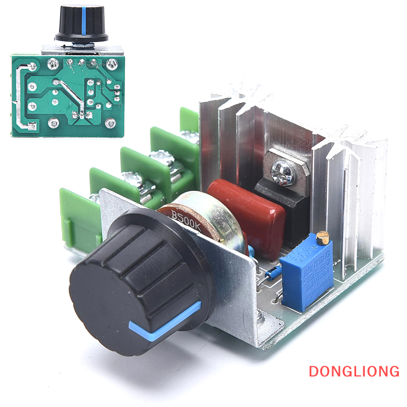 DONGLIONG Dimmer 220V 2000W Speed Controller Dimmer Switch Electronic Voltage Regulator