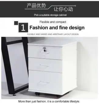 Royal S 3 Tier Office File Cabinet Modern Removable Lock Drawer