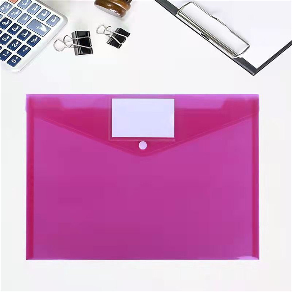 Student Stationery Pouch School Document Organizer Student Folder Organizer Information Pocket Filing Bag Transparent Document Storage Pouch