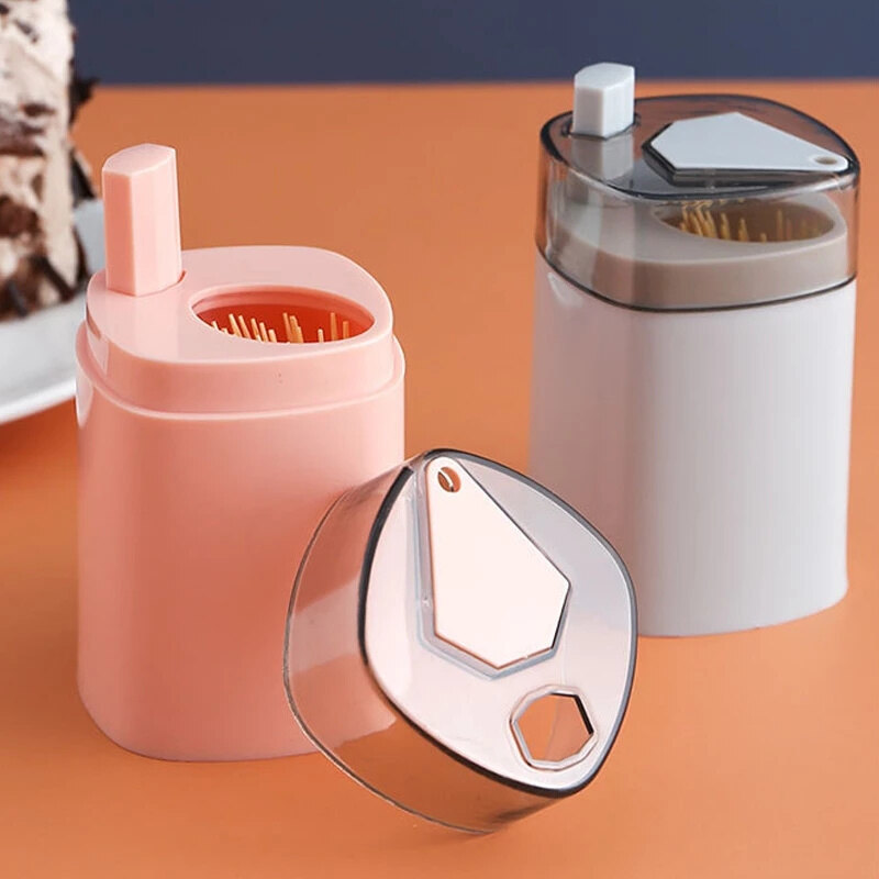 Automatic Toothpick Holder Container Nordic style Household Table Tooth Pick Storage Box Toothpick Dispenser