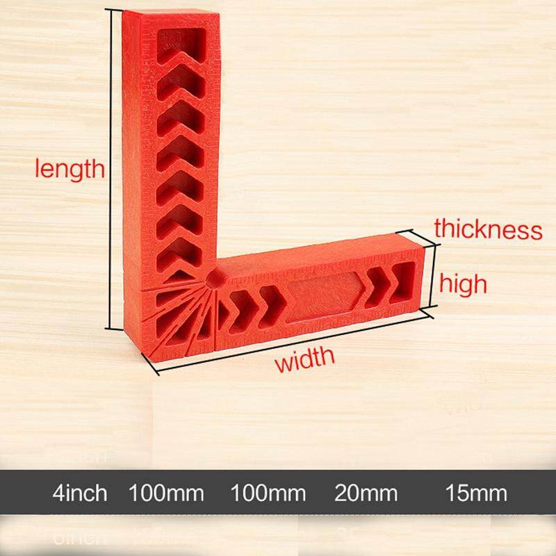 4Pcs 90° Right Angle Corner Clamp Clip Fixer Ruler Clamp Woodworking Hand Tool