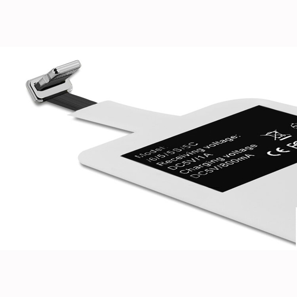 GKFFU Mat Miếng Dán Cảm Ứng Cho iPhone 5 5S SE 6 6S 6Plus 7 Plus, Bộ Thu Sạc Không Dây Android Type-c Qi Phí Cuộn Dây Sạc