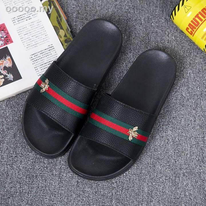 gucci bee flip flops