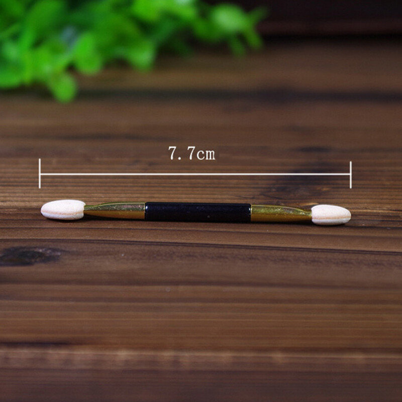 BEAUTYBIGBANG 10 Eyeshadow Brushes Disposable Double Sponge Tip Makeup Brush Makeup Tool