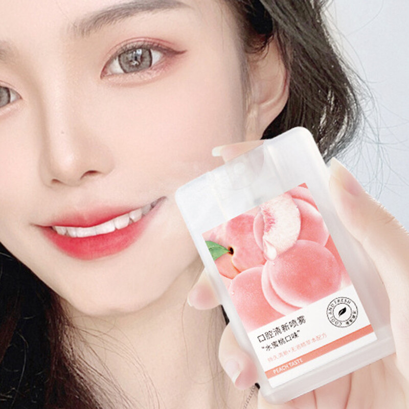 【BeautyMalls】Heyxi Xịt Thơm Miệng Hương Đào