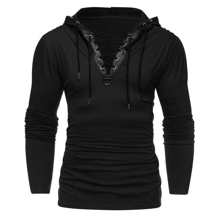 GeBei Áo Có Mũ Dài Tay Chắp Vá Da Cổ Điển Dây Rút Màu Đen Cotton Cho Nam Mùa Đông Áo Cánh-Áo Phông Hàn Quốc Cho Polo Phong Cách Mới Nguyên Bản Đang… – OEM ,SKU : 1678005042_VNAMZ-7430322380 >>>🇻🇳 Top1Vietnam 🛒>>> lazada.vn 🇻🇳🇻🇳🇻🇳🛒🛍🛒
