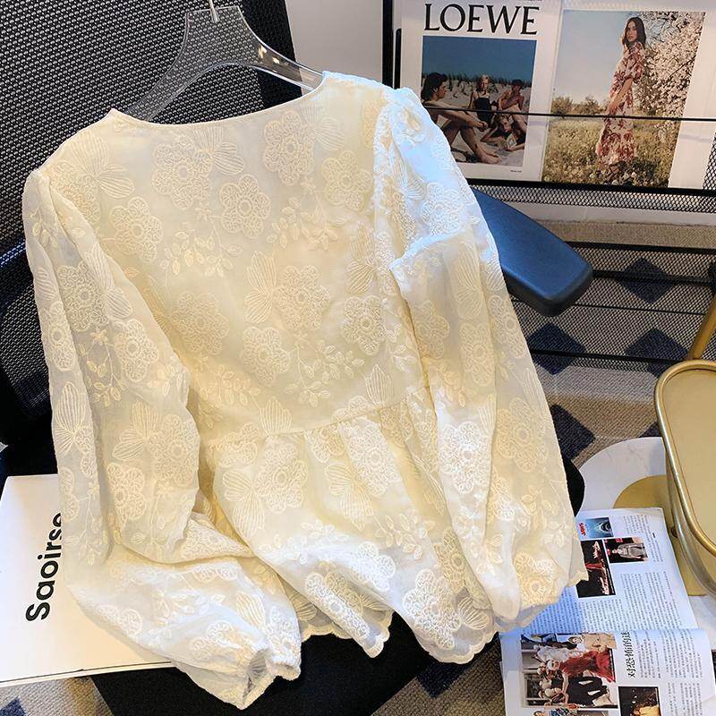 Spring and Autumn Blouse Women's Loose Top