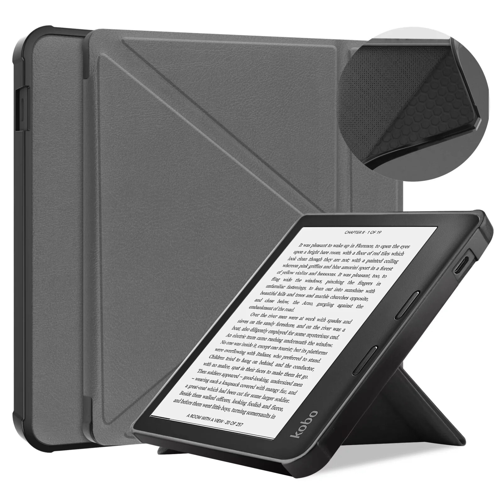 For Kobo Libra 2 E-Book Ereader transform stand Case TPU Soft Shell Stand Function Libra2 7 inch cover