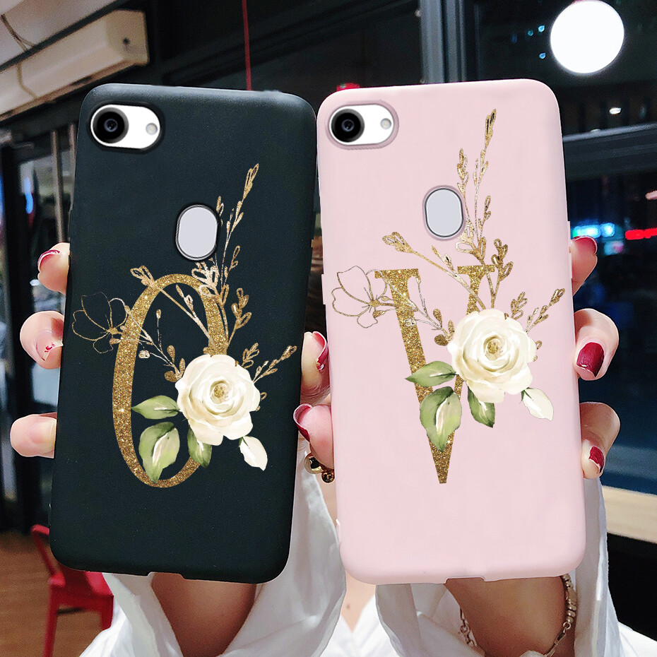 Dành Cho Oppo, Ốp F7 Ốp Silicon Mềm Mờ Hình Chữ Hoa, Ốp Chống Sốc Ốp Điện Thoại Oppo F7