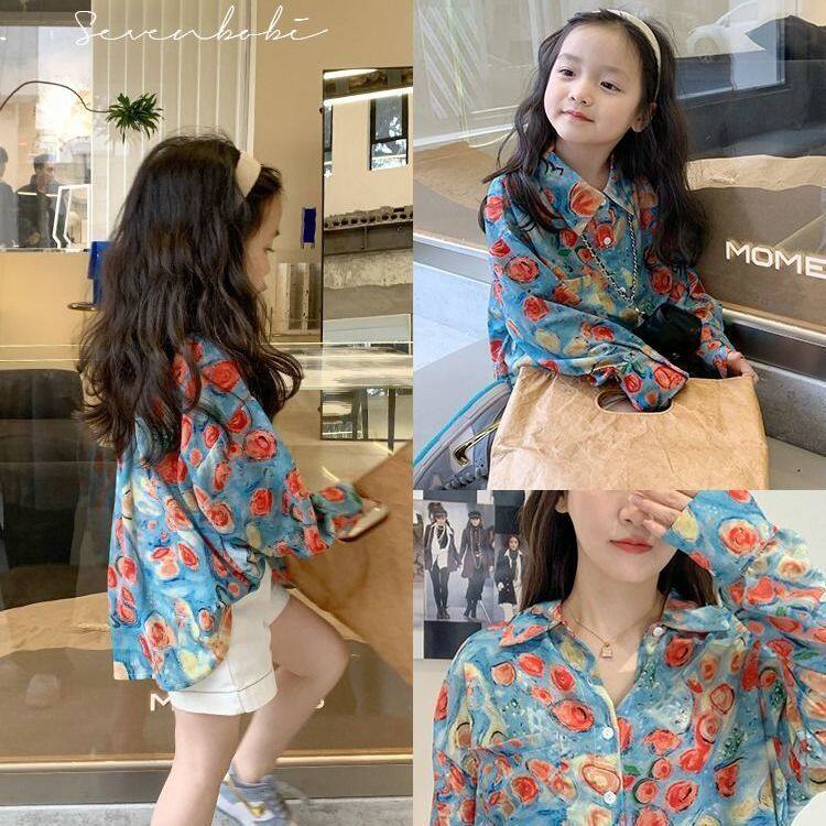 PeariPiggy Children's coat Graffiti shirt autumn long sleeved girl's top PP1824D0397