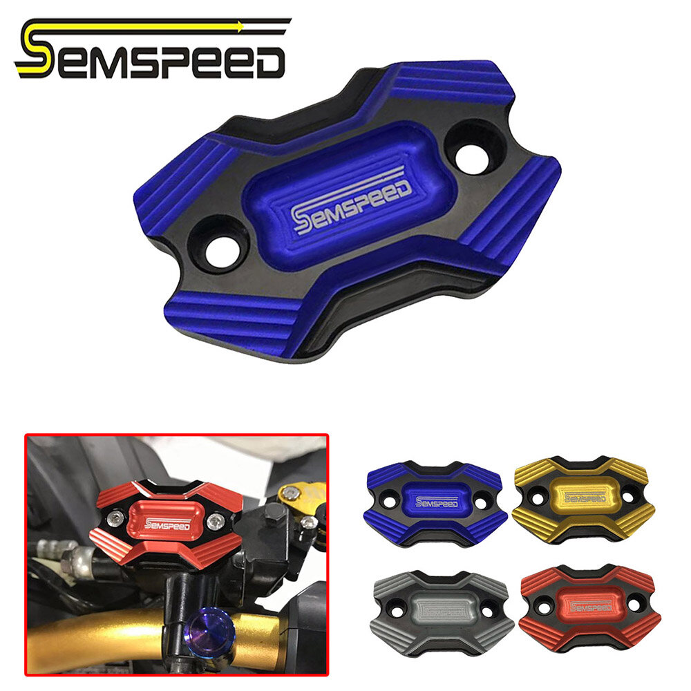 SEMSPEED Motorcycle Brake Fluid Clutch Oil Cup Reservoir Cover For Yamaha NVX Aerox 155 150 125 V2 2021-2023 2024