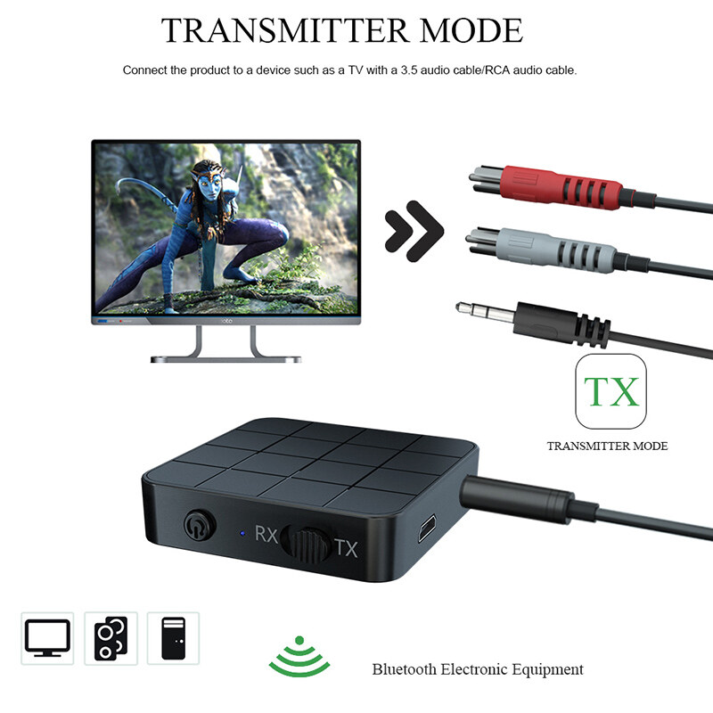 DISOUR Bộ Thu Phát Bluetooth 5.0 KN321 Chính Hãng Bộ Chuyển Đổi Âm Thanh Mini Không Dây Giắc Cắm AUX RCA 3.5MM Dongle Âm Thanh Nổi 2 Trong 1 Cho Xe Hơi Tai Nghe Loa Máy Vi Tính T V