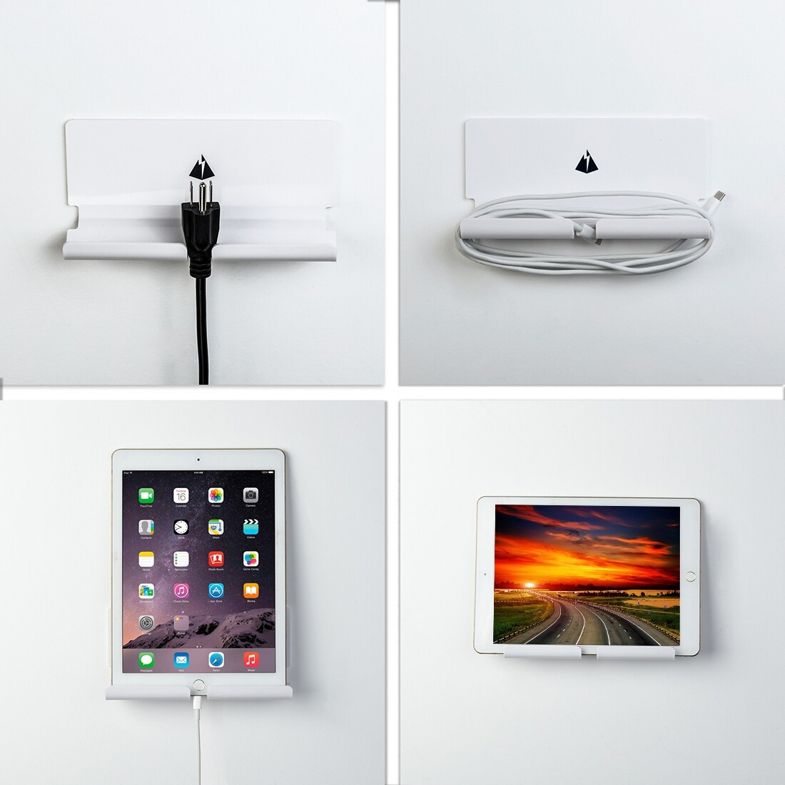 Charging Holder Wall Bracket with 3M Sticker for Mobile Phone & Tablet PC