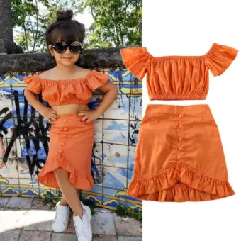 orange baby girl clothes