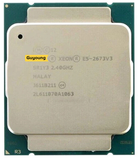 Xeon e5-2673v3 e5 2673v3 e5 2673 v3 2.4 ghz used twelve-core twenty-four-thread cpu processor 30m 105w lga 2011-3