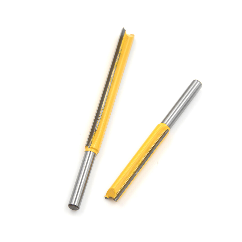 Excellent 1pc Extra Long Flush Trim Router Bit 1/4" Shank Trimming