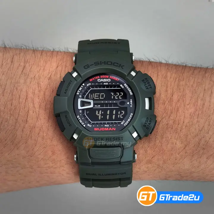 g shock mudman green