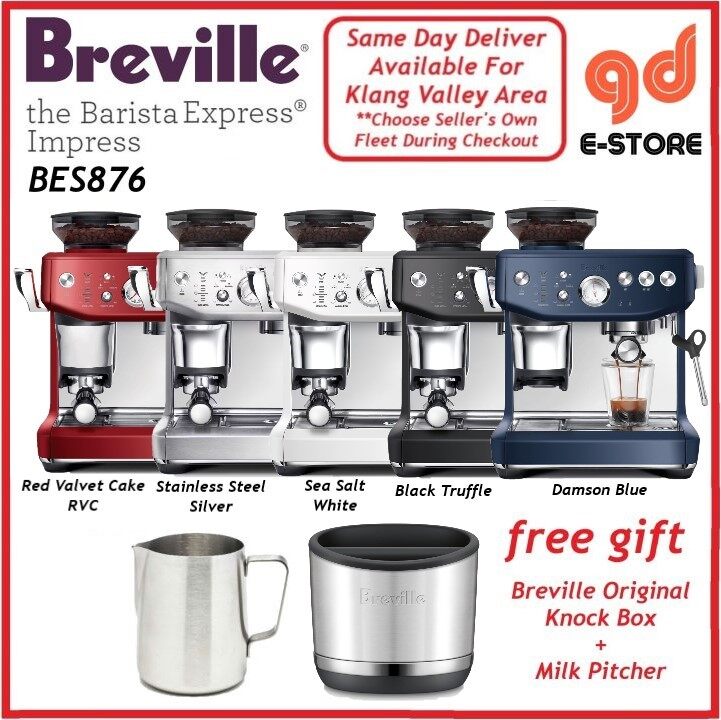 A375-6 Breville BES876 エスプレッソマシン　220V〜 家庭用 エスプレッソマシン ブレビル社 豆挽き付 シングル