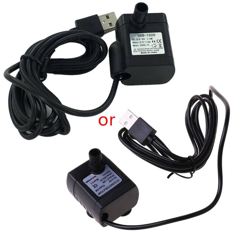 Mini USB Pump 200L/H Submersible Centrifugal Pump Water Pumping Aquarium Thank  Fountain Garden House Water DC 3.5-9V 1-3W