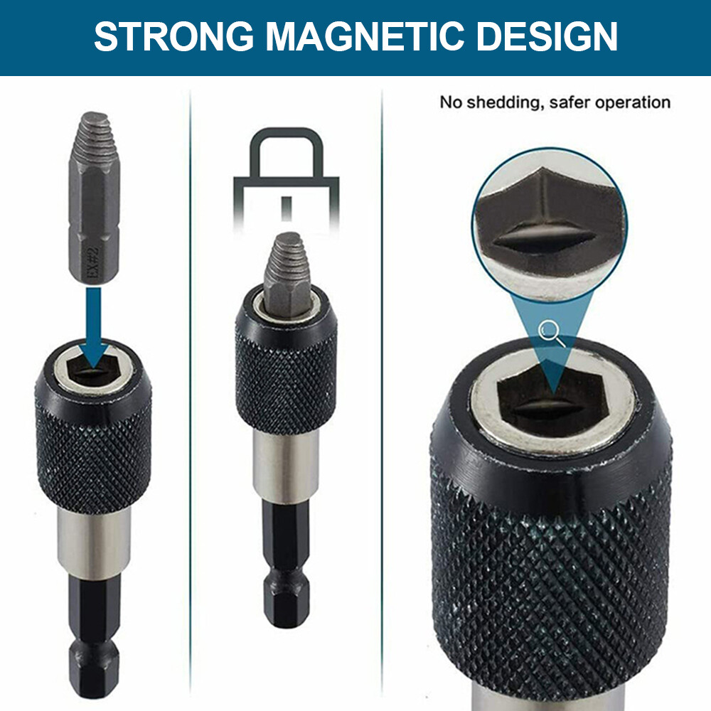 Aideepen dụng cụ tháo vít hỏng Bộ công cụ Tước Bộ dụng cụ tháo vít vít cái bẻ lõi khoan bit dễ dàng ra extractor Set