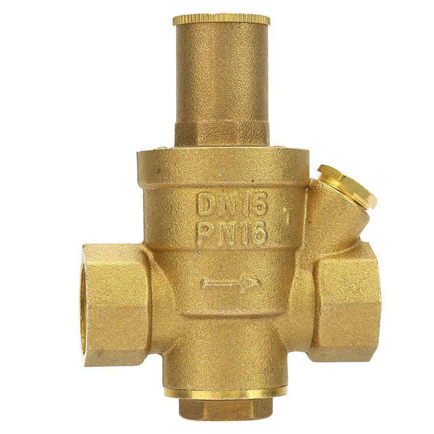 TTLIFE Van Điều Chỉnh Giảm Áp Suất Nước Điều Chỉnh Được Bằng Đồng Thau DN15 1/2