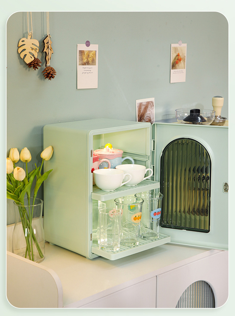 INS Wind Dust Proof Household Cup Holder Storage Shelf Glass Multi layer Desktop Wine Cup Water Cup Storage Shelf
