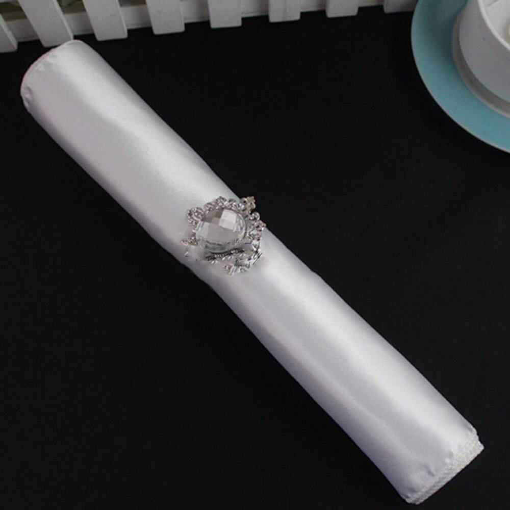 BolehDeals 10x Polyester Napkin Pocket Handkerchief Square Wedding Party Tableware 21 - Intl