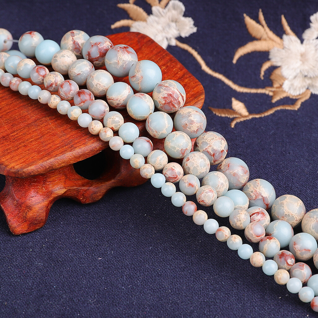 Natural Shoushan Stone Beads 4/6/8/10mm Pick Size Round Natural Stone Beads For Bracelet Making DIY Jewelry Necklace