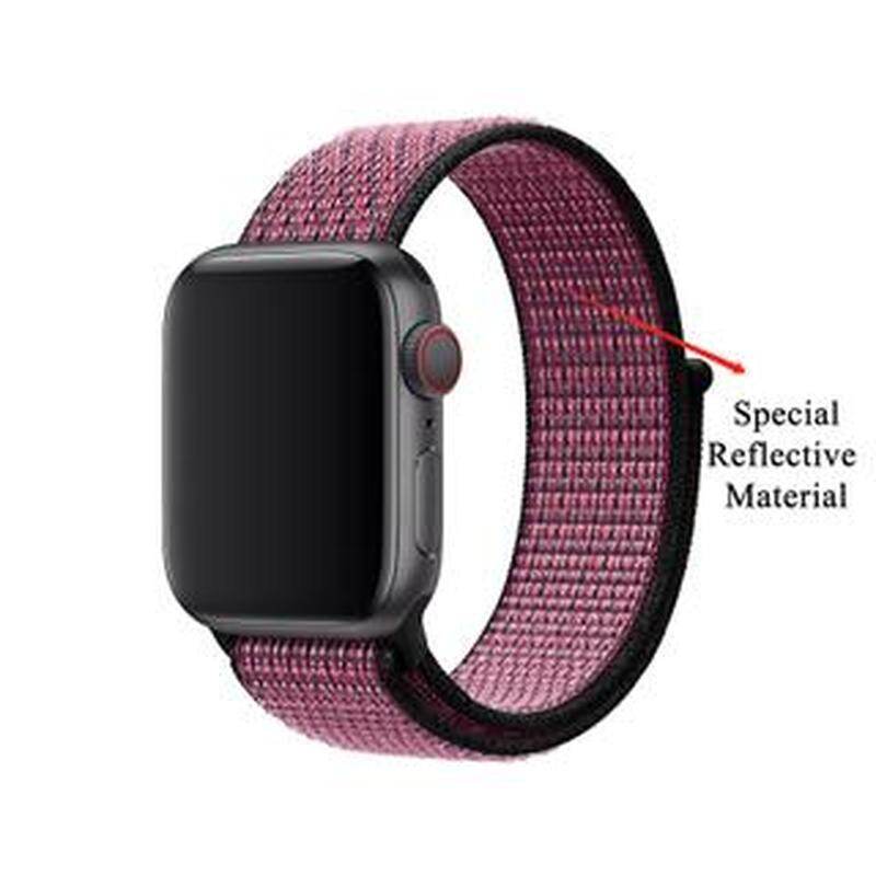 Nylon sport loop strap for apple watch band 4 5 se 6 ultra 49mm 40mm 44mm 42mm 38mm breathable bracelet for i watch series 7 8 41mm 45mm band accessories