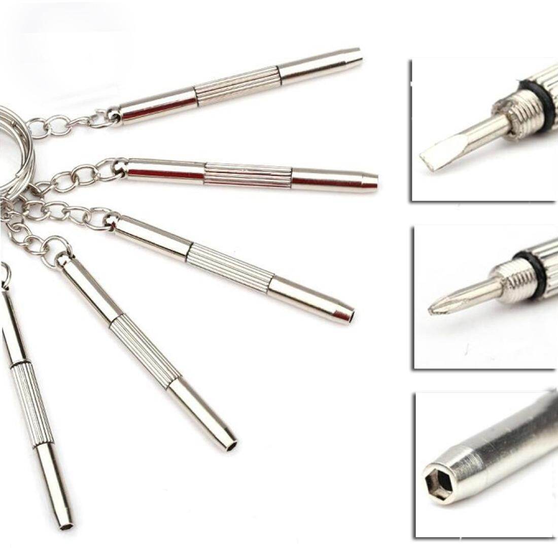 KANEED Cáp chuỗi khoá đa chức năng công cụ sửa chữa tuốc nơ vít cầm tay mini đa công cụ móc chìa khóa