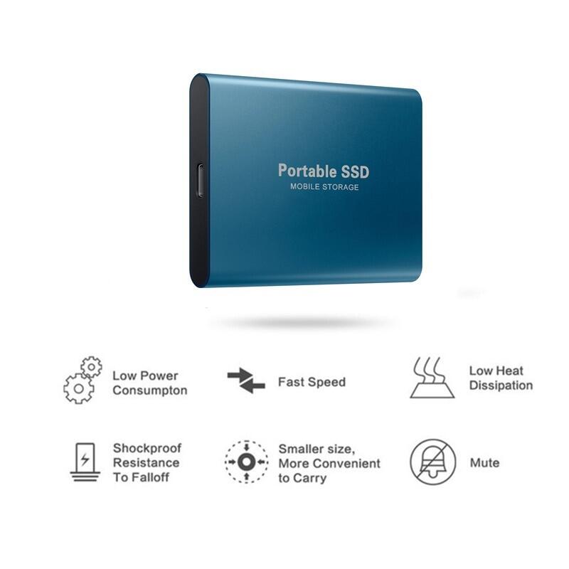 Ổ Cứng Thể Rắn Di Động Tốc Độ Cao Di Động Ổ Cứng Di Động SSD 128TB 16TB 64TB Bộ Lưu Trữ Ngoài Dành Cho Máy Tính Xách Tay